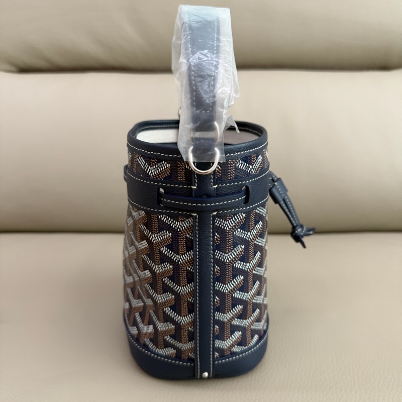 「M.Y精品」 goyard 戈雅 mini水桶包 小水桶 經典深藍-8