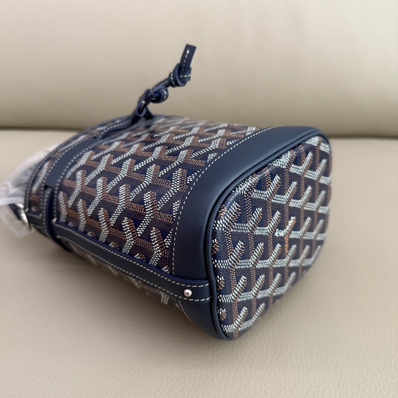 「M.Y精品」 goyard 戈雅 mini水桶包 小水桶 經典深藍-11