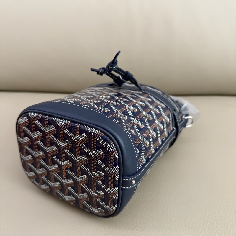 「M.Y精品」 goyard 戈雅 mini水桶包 小水桶 經典深藍-12