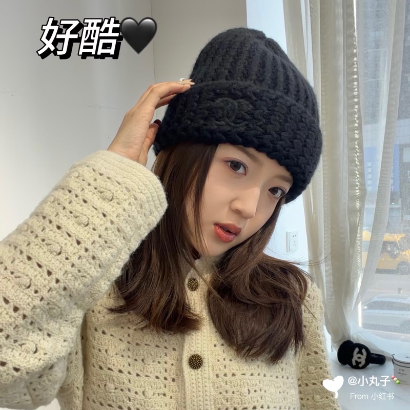 「M.Y精品」 Chanel 最新 26C 加厚款 小香 冷帽 毛帽-1