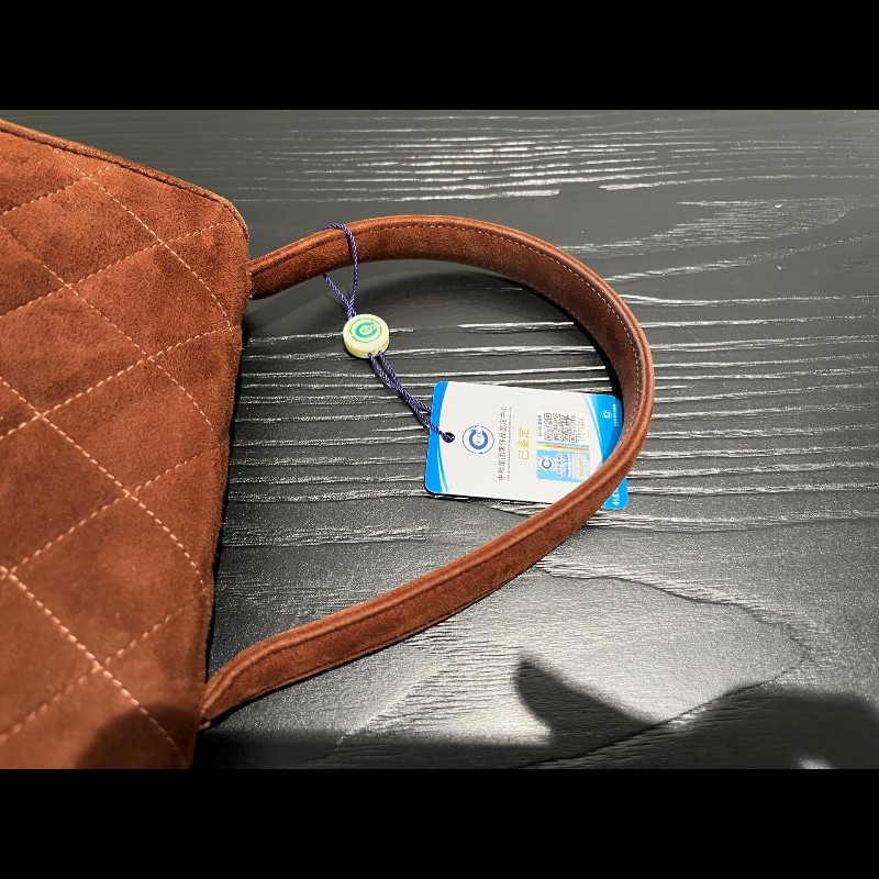 Chanel 中古 Kelly 手提腋下 柔美焦糖巧克力色 絲絨材質-22