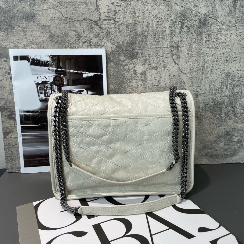 閒置❤️ YSL Niki 中號 老扣 奶油白-2