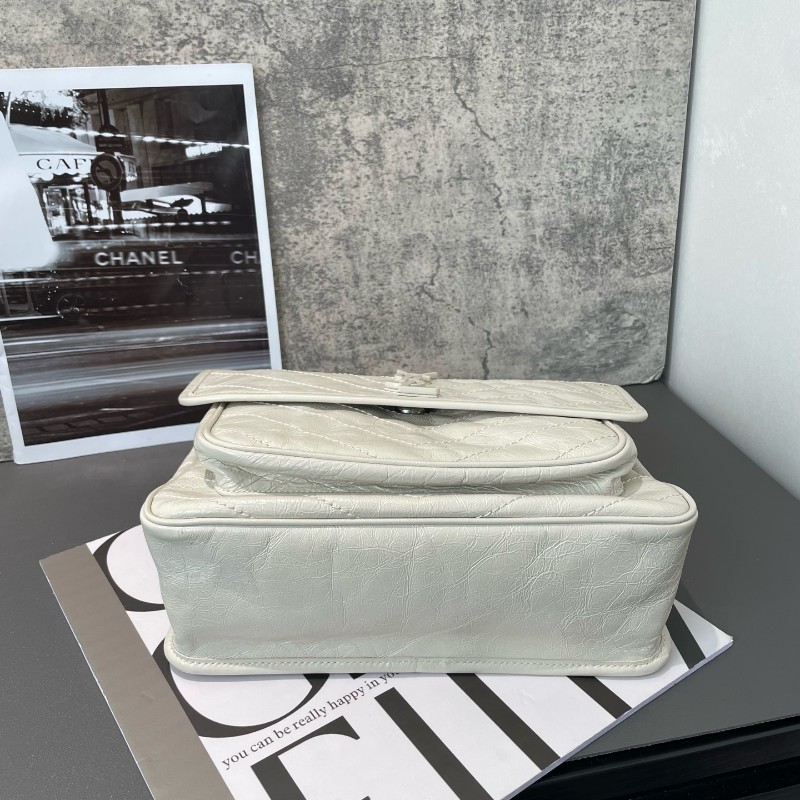 閒置❤️ YSL Niki 中號 老扣 奶油白-4