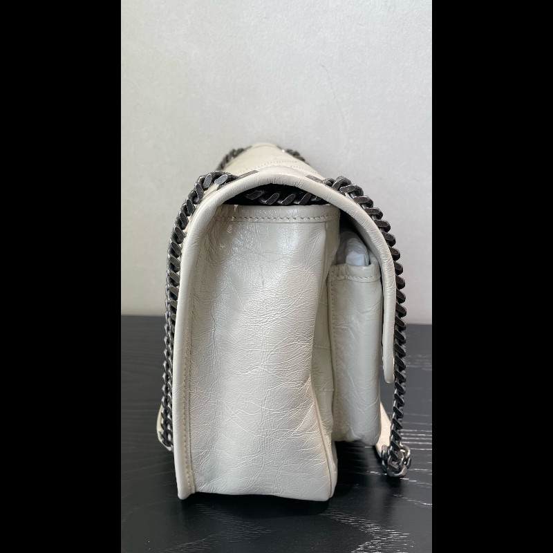 閒置❤️ YSL Niki 中號 老扣 奶油白-9