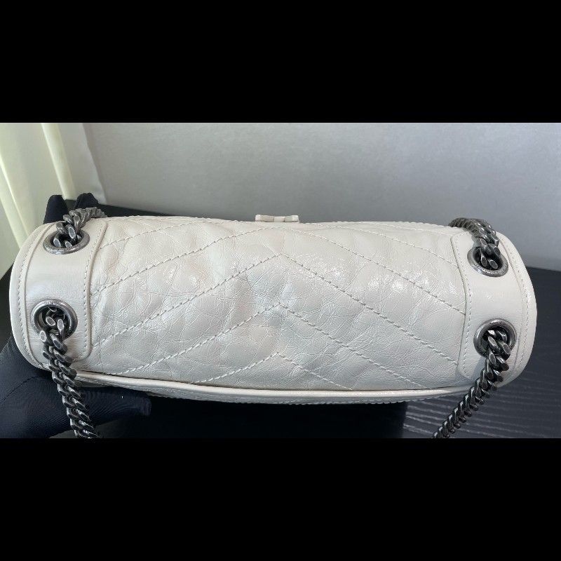 閒置❤️ YSL Niki 中號 老扣 奶油白-17