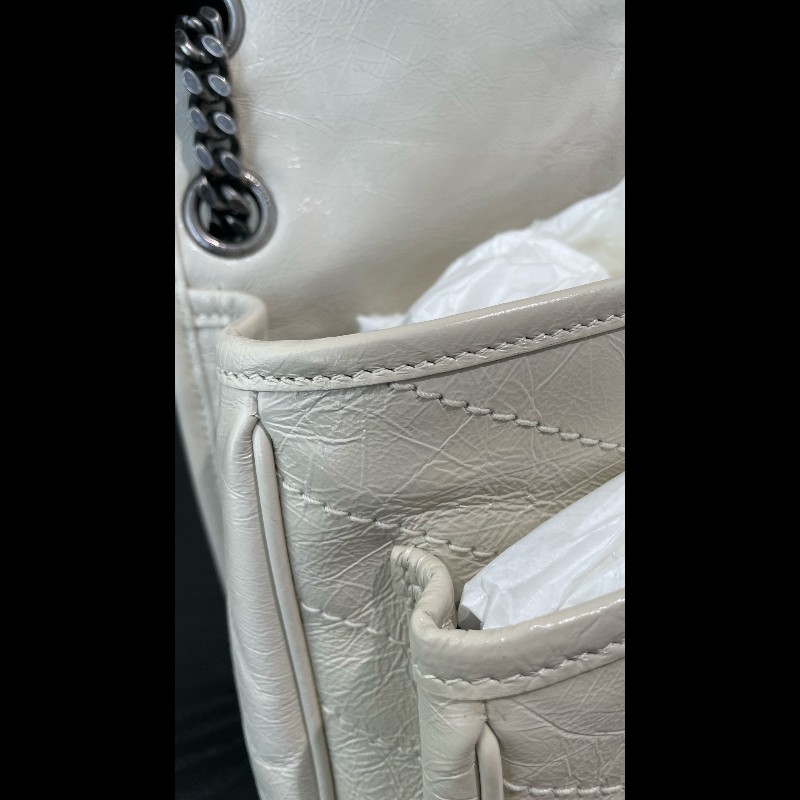 閒置❤️ YSL Niki 中號 老扣 奶油白-25