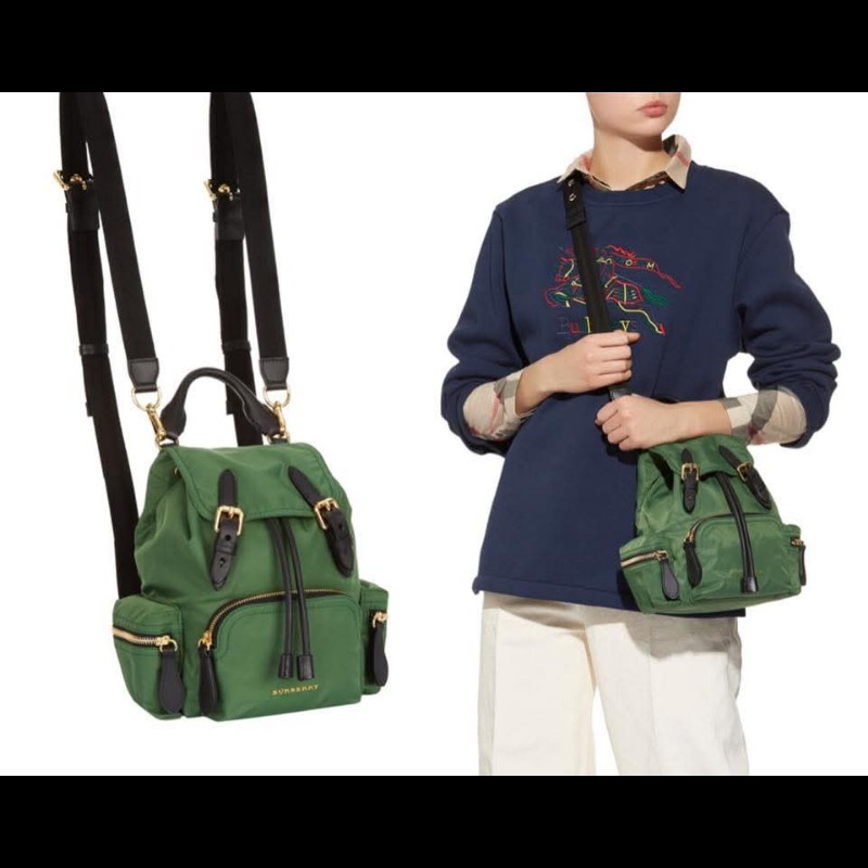 Burberry小號背包. 降落傘,肩帶可調整為斜背包-16