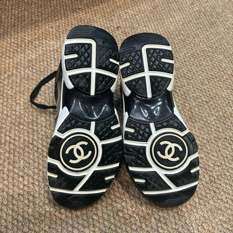 98新 Chanel/香奈兒 黑色PVC透明運動鞋 尺碼：36碼-4