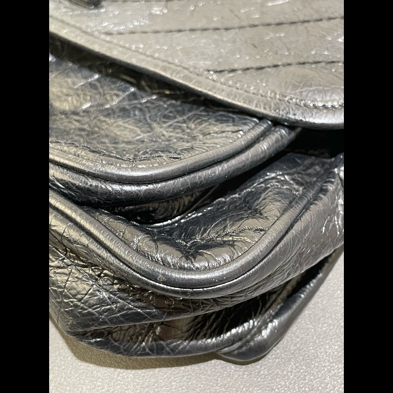 YSL Niki中號 黑色銀鏈 無D扣 肩背斜背鏈條包-13