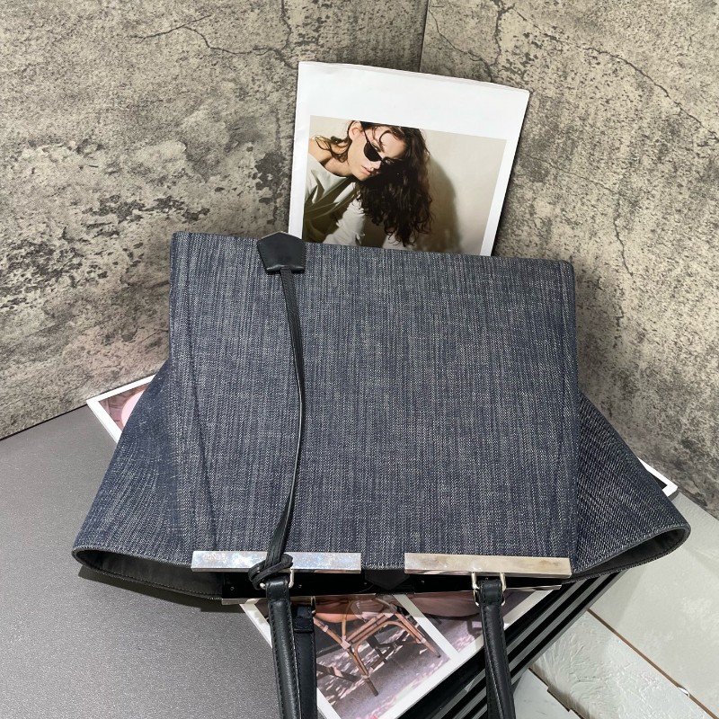 Fendi 3jours 黑色牛仔tote 托特-2