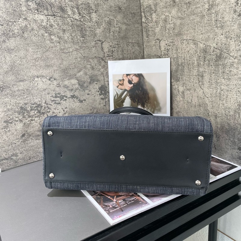 Fendi 3jours 黑色牛仔tote 托特-3