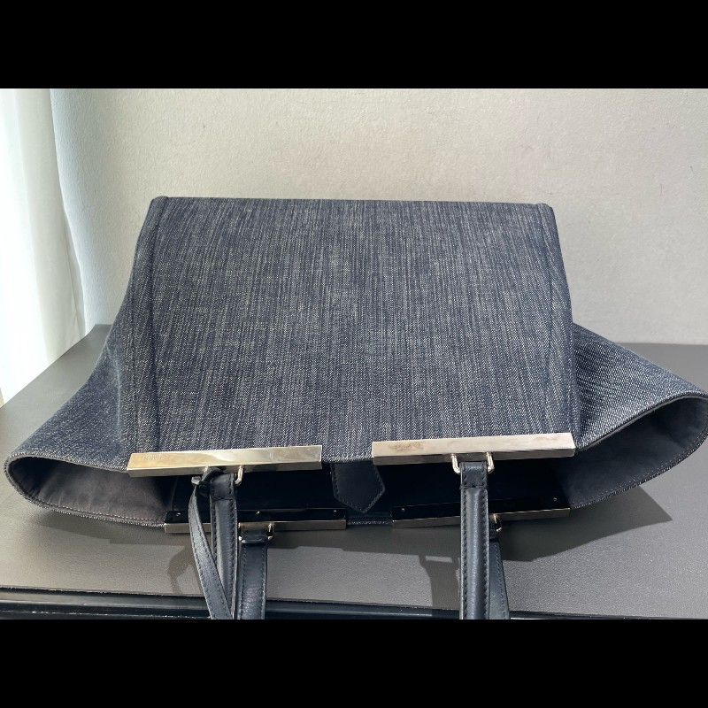 Fendi 3jours 黑色牛仔tote 托特-12