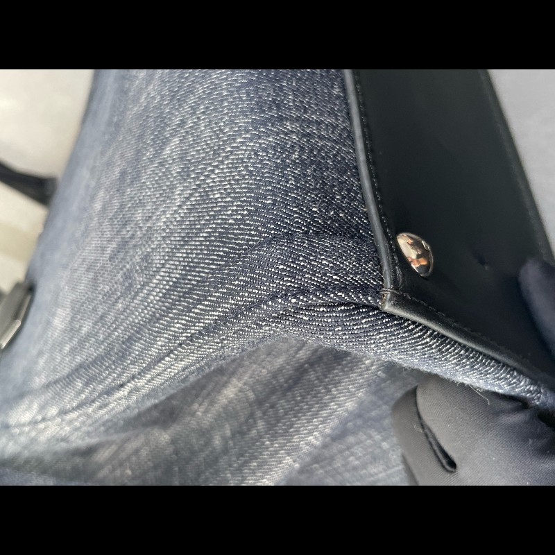 Fendi 3jours 黑色牛仔tote 托特-14