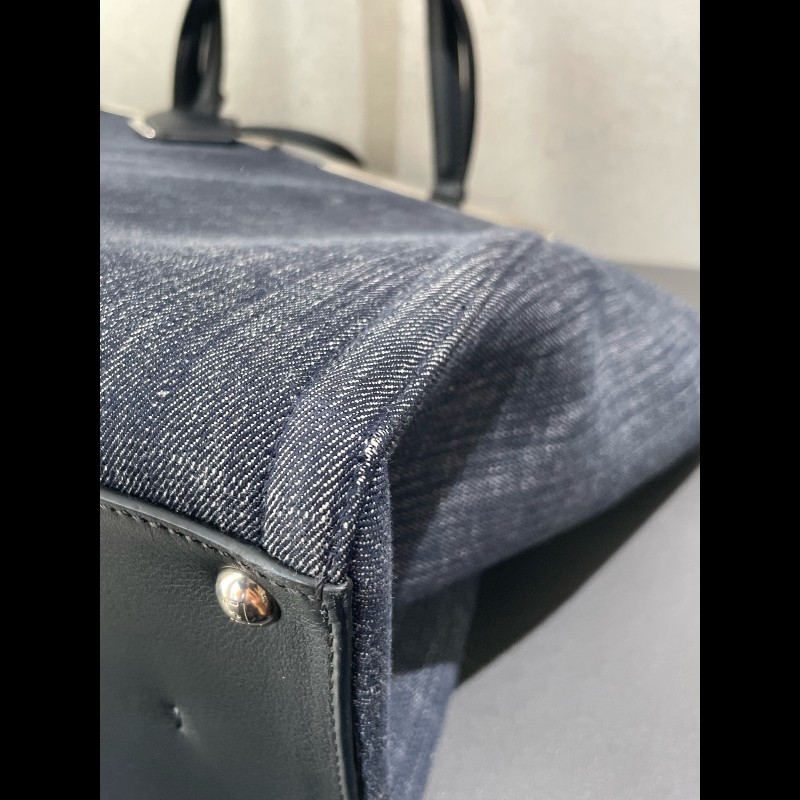 Fendi 3jours 黑色牛仔tote 托特-15