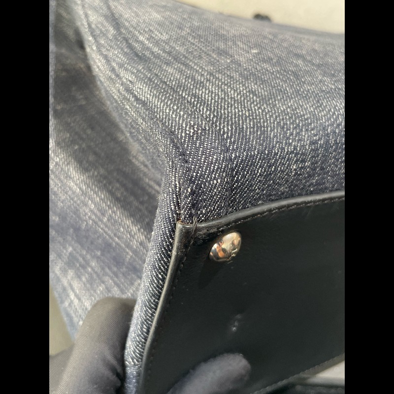 Fendi 3jours 黑色牛仔tote 托特-17