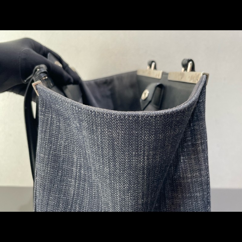 Fendi 3jours 黑色牛仔tote 托特-20