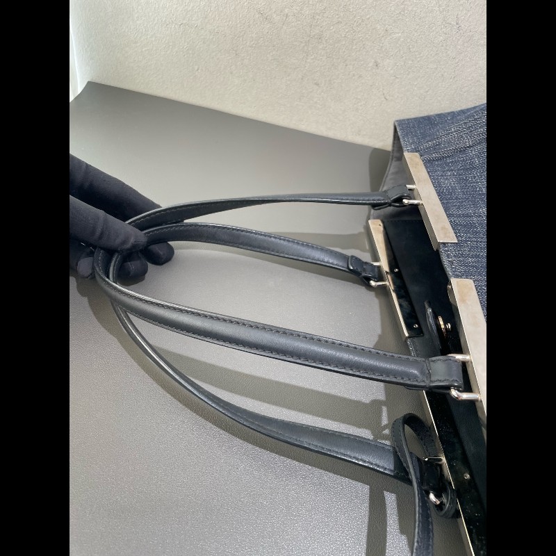 Fendi 3jours 黑色牛仔tote 托特-27