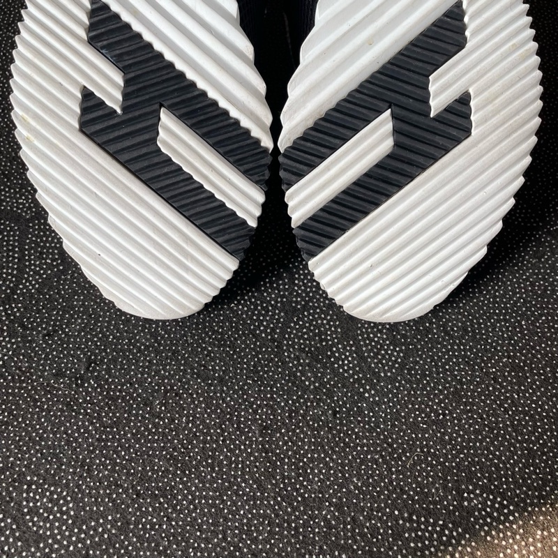 愛馬仕黑灰編制運動鞋36碼 成色新磨損小。-4