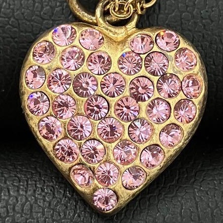 🌷Chanel 粉色愛心水鑽項鍊｜經典花紋✦fufu style 精品✦ 氣質款｜項鍊-10