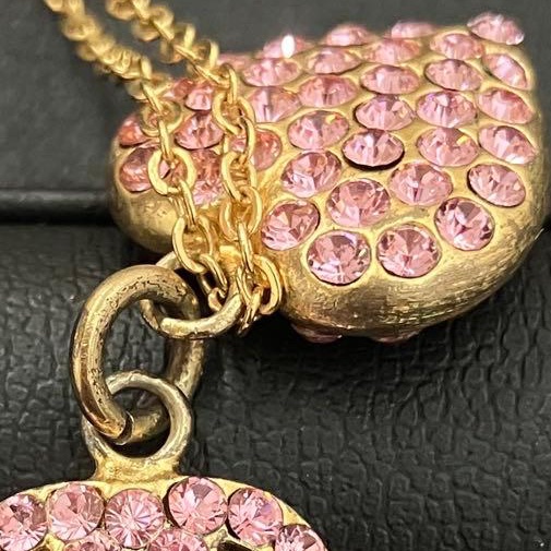 🌷Chanel 粉色愛心水鑽項鍊｜經典花紋✦fufu style 精品✦ 氣質款｜項鍊-14