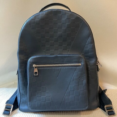 LV 美洲杯帆船赛系列限量全皮棋盤格後背包