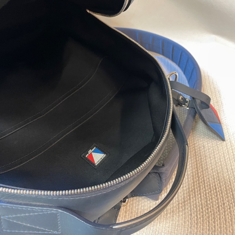 LV 美洲杯帆船赛系列限量全皮棋盤格後背包-5