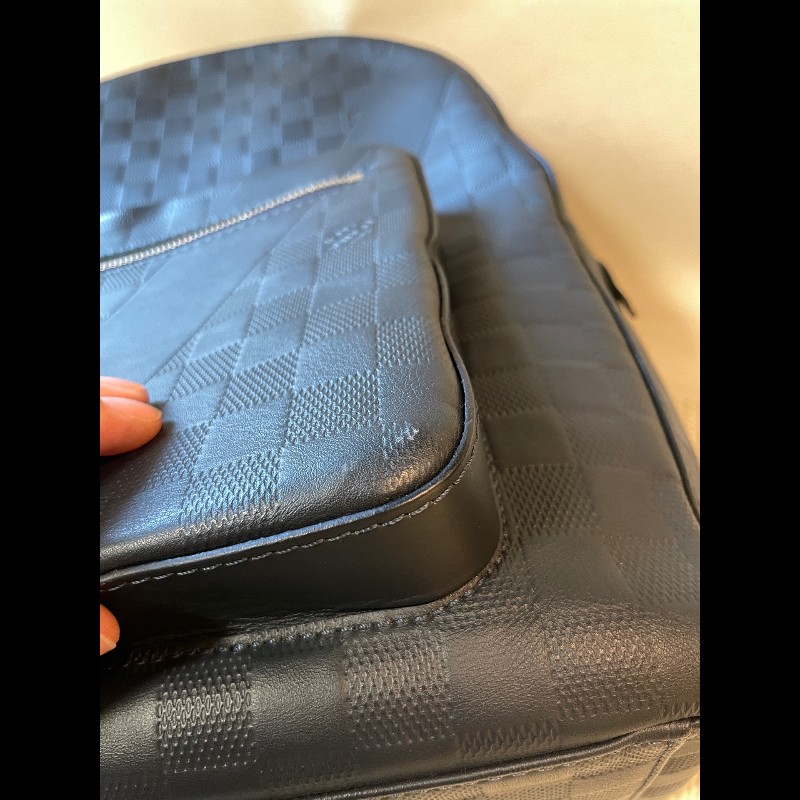 LV 美洲杯帆船赛系列限量全皮棋盤格後背包-7