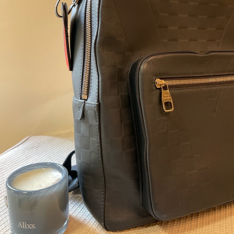 LV 美洲杯帆船赛系列限量全皮棋盤格後背包-9