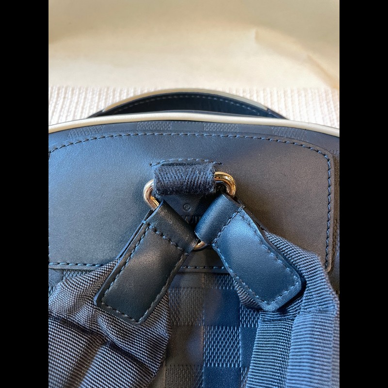 LV 美洲杯帆船赛系列限量全皮棋盤格後背包-14