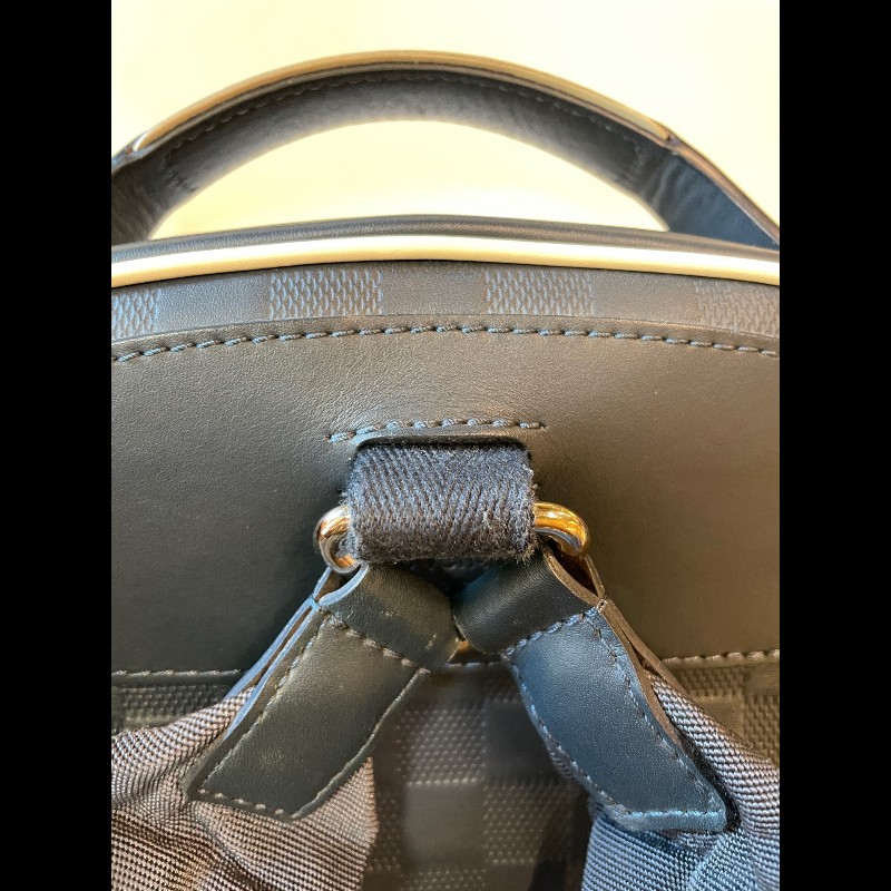 LV 美洲杯帆船赛系列限量全皮棋盤格後背包-15