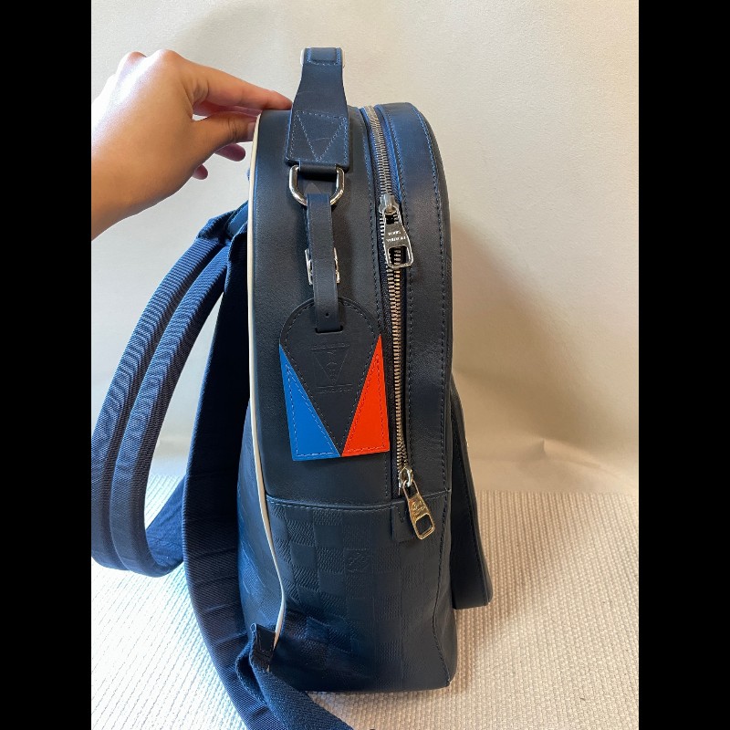 LV 美洲杯帆船赛系列限量全皮棋盤格後背包-22