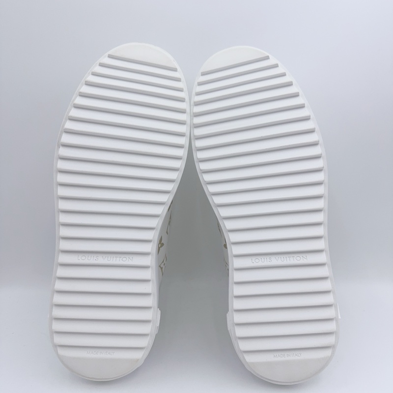 99新/Lv路易威登/36碼/新款金色滿印timeout板鞋-6