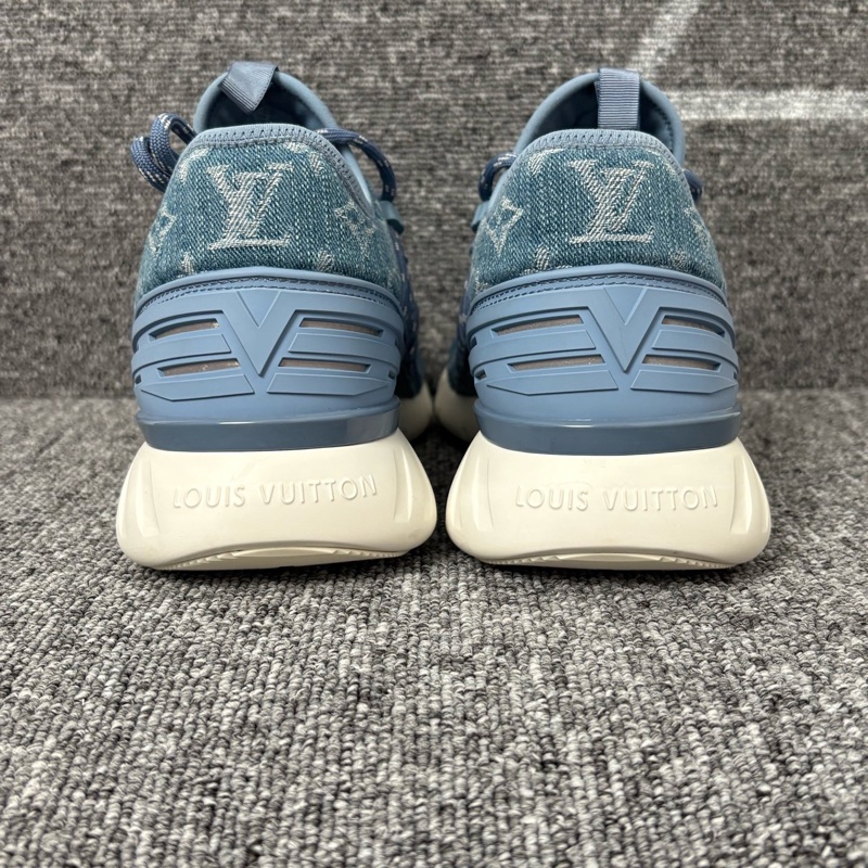 二手 LV 路易威登 藍色牛仔老花帆布運動鞋@ 40碼-2