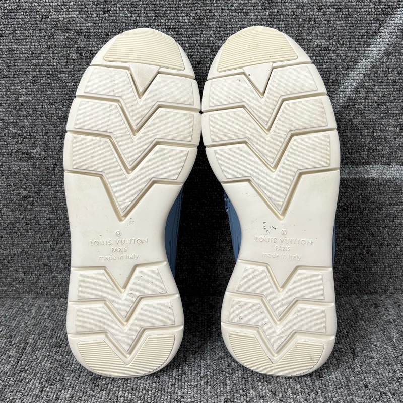 二手 LV 路易威登 藍色牛仔老花帆布運動鞋@ 40碼-7