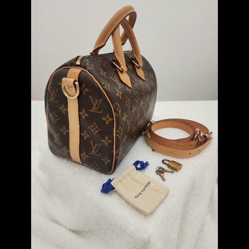 LV lv speedy 25 肩帶款-1