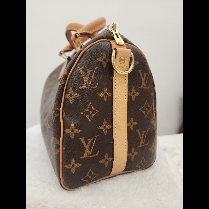 LV lv speedy 25 肩帶款-14
