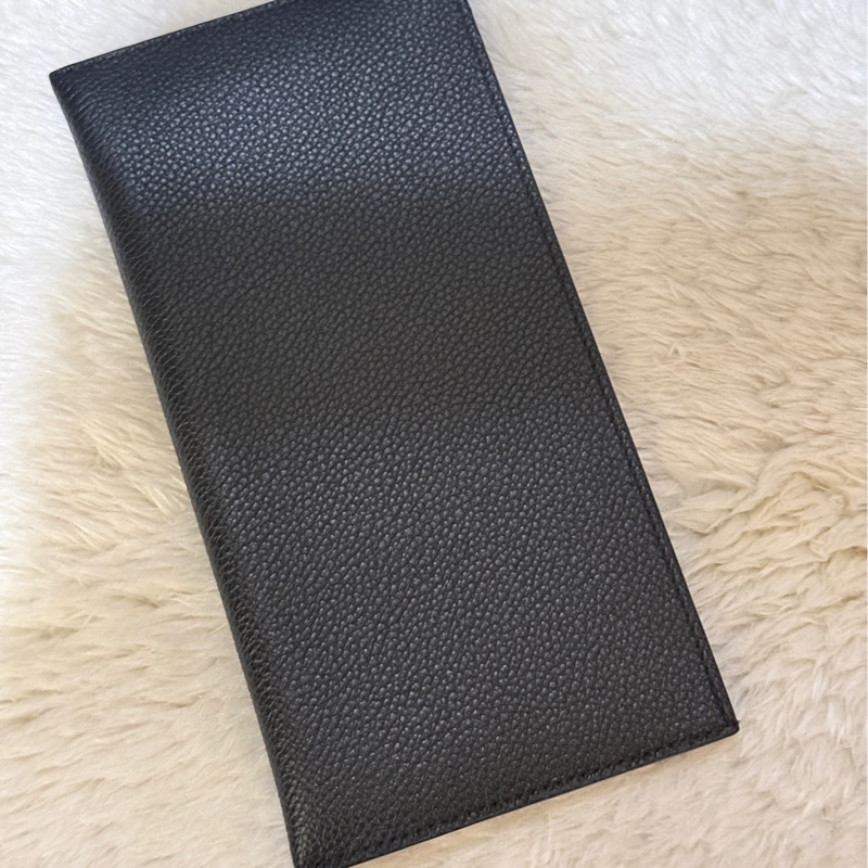 LV 全黑牛皮  黑色皮夾 錢包 多卡夾層 黑色長夾  鈔票可直接放入-8