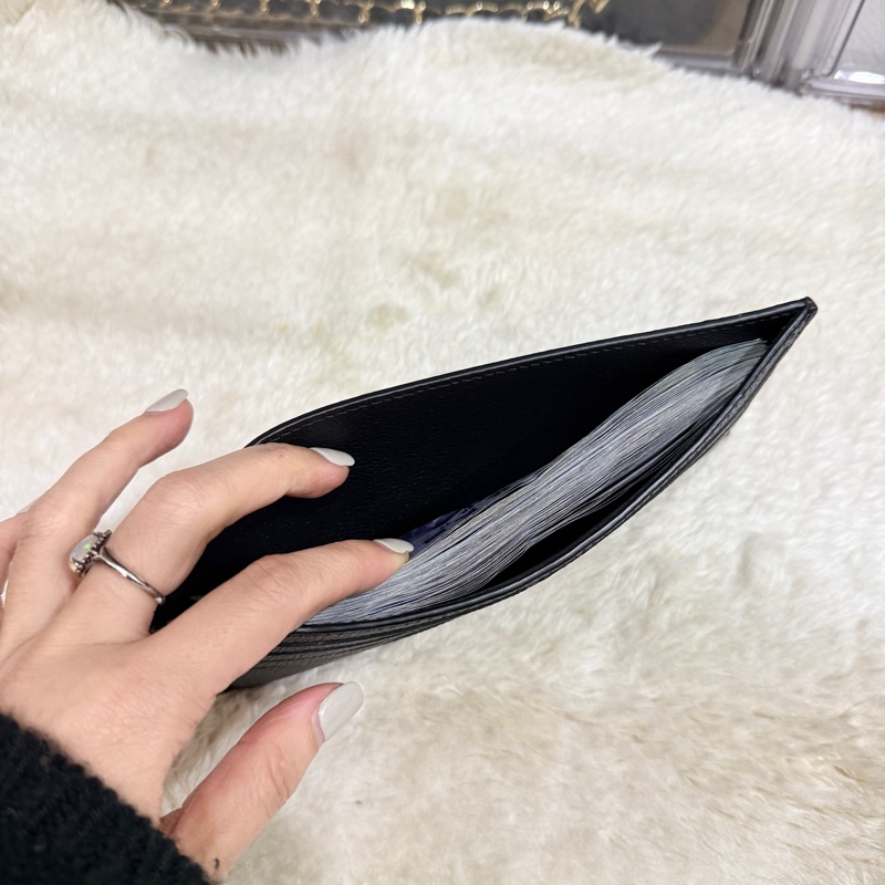 質感好 容量夠的LV 很好用的扁長夾🏆全牛皮超耐用-23