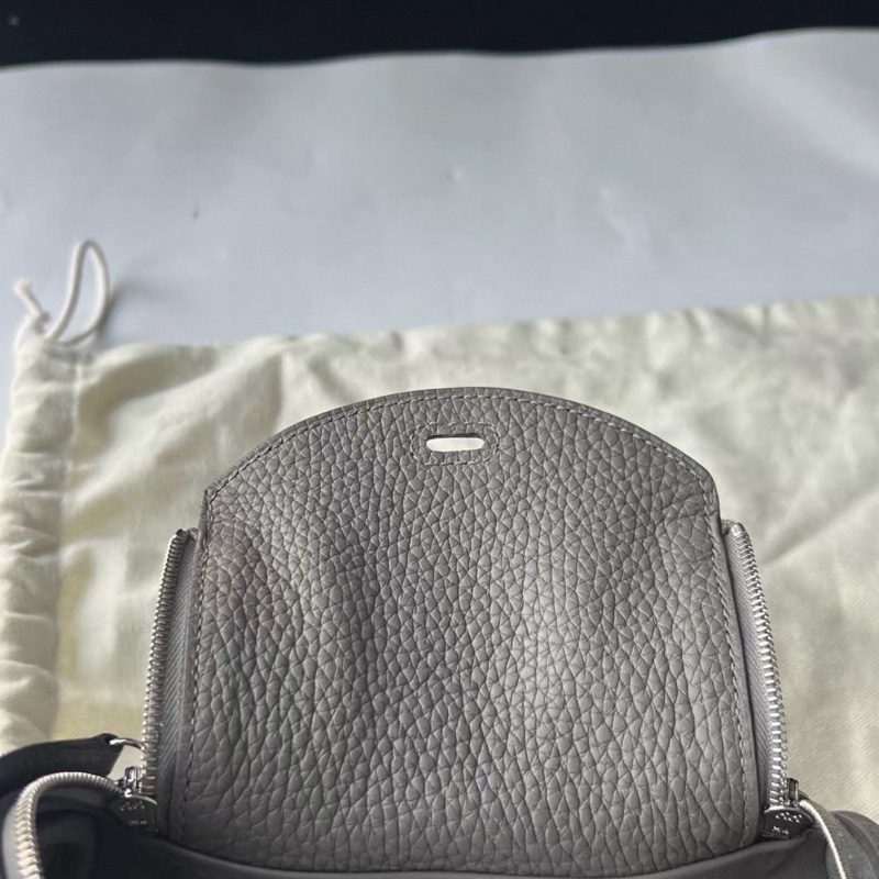 HERMES/愛馬仕 mini Lindy 積雨雲灰 U刻-3