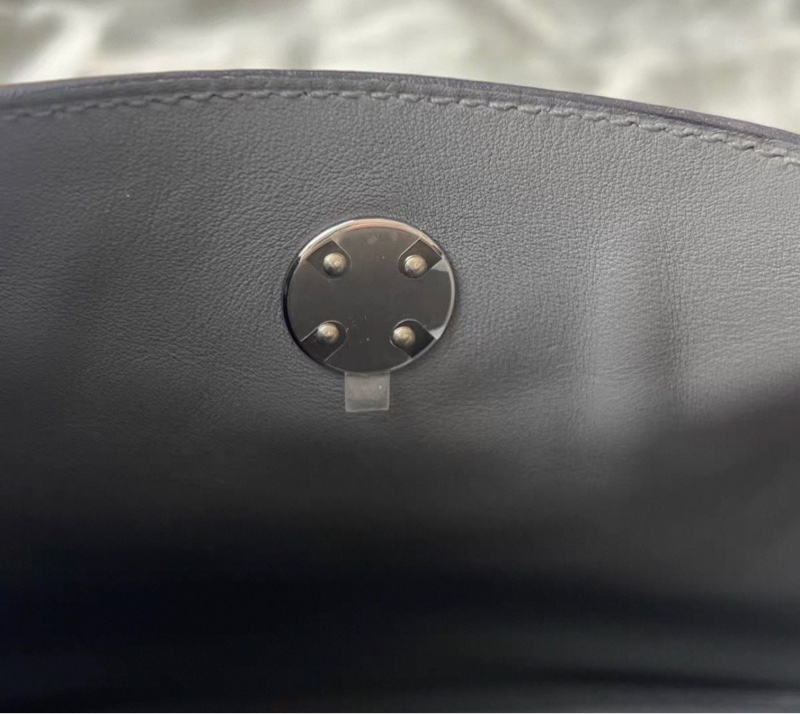 HERMES/愛馬仕 mini Lindy 積雨雲灰 U刻-12