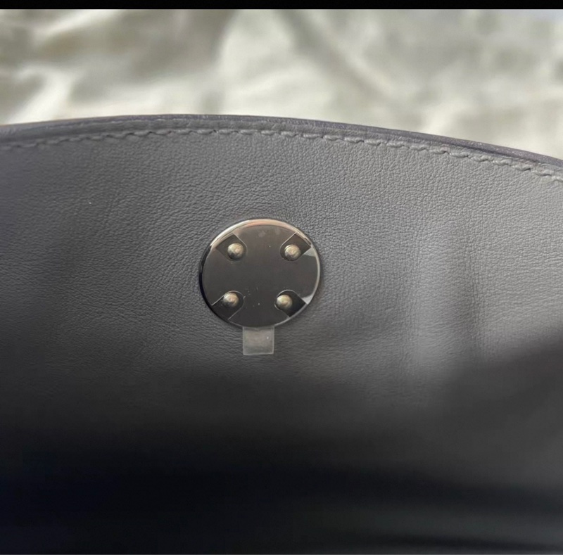 HERMES/愛馬仕 mini Lindy 積雨雲灰 U刻-13