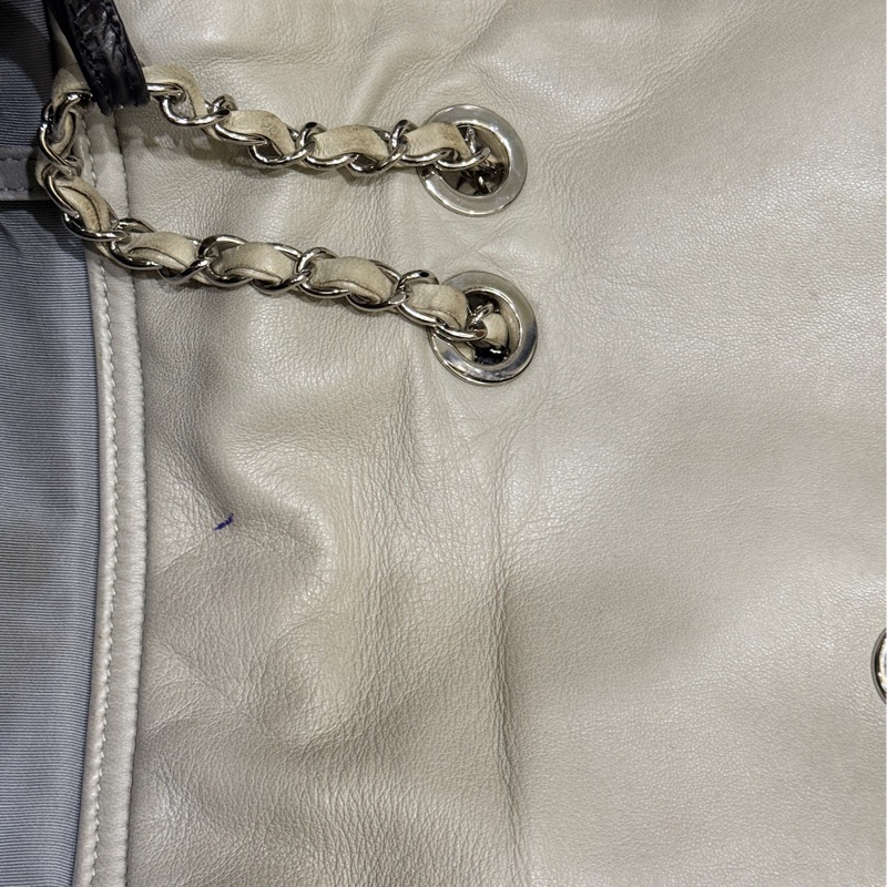 實用款CHANEL 香奈兒 蠟光牛皮 黑色 肩背 手提 托特包-46