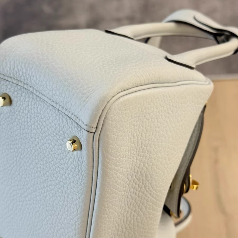 愛馬仕 Hermes minilindy聖杯藍 u刻 98新-2