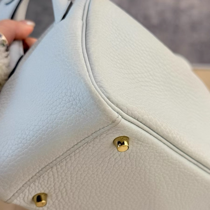 愛馬仕 Hermes minilindy聖杯藍 u刻 98新-5