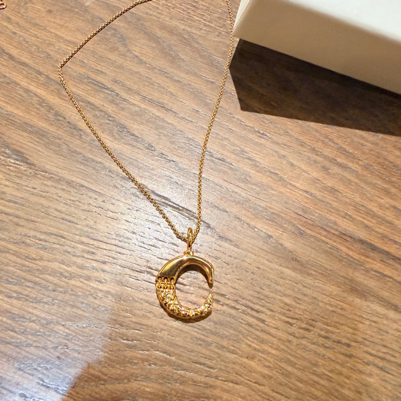 造型太美了 真的很美的Chloe金色項鍊-1