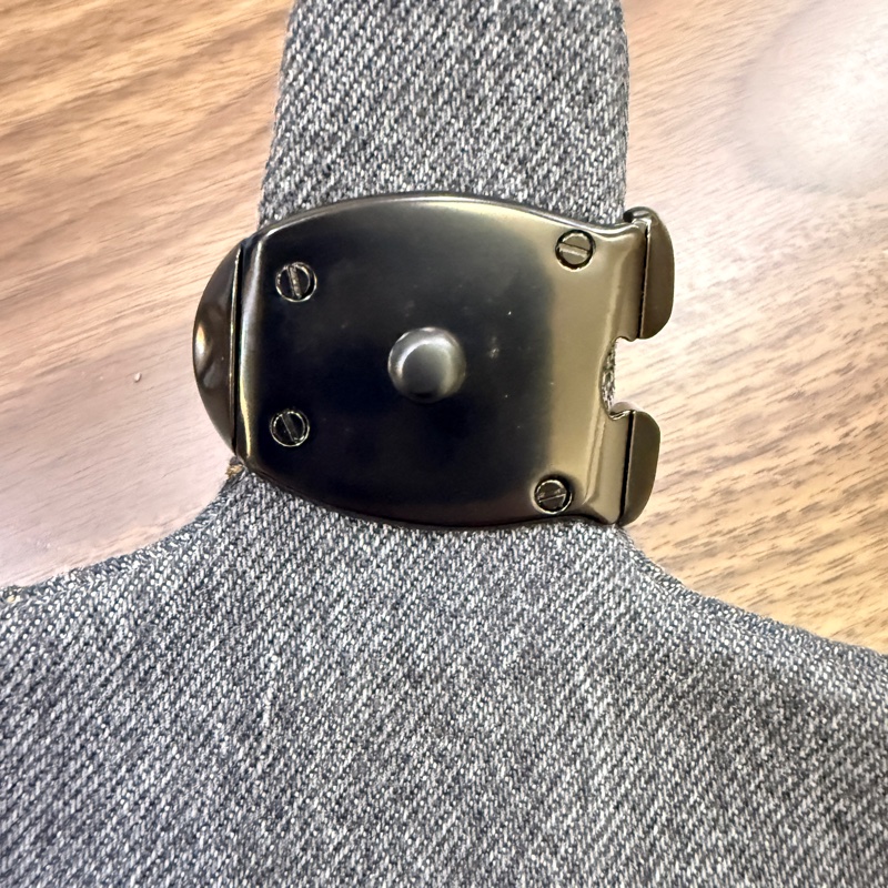 專櫃兩萬多還缺貨COACH 黑牛仔 黑釦 三用包 三背法TABBY 絎縫後背包 斜揹 肩背 後-8