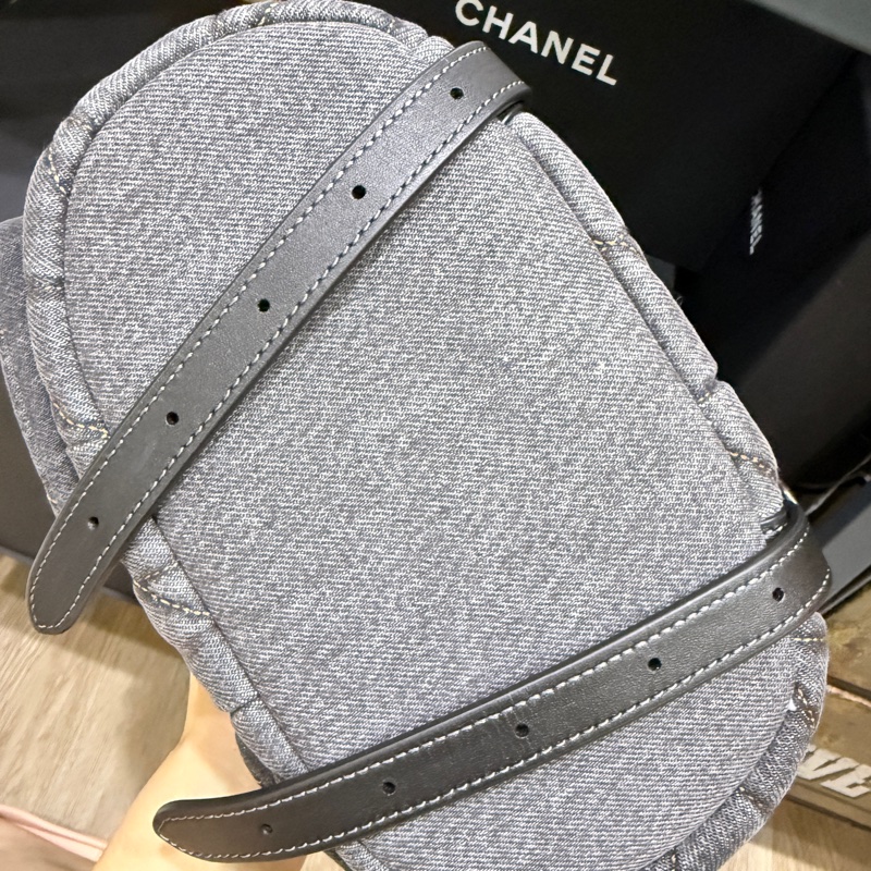 專櫃兩萬多還缺貨COACH 黑牛仔 黑釦 三用包 三背法TABBY 絎縫後背包 斜揹 肩背 後-11