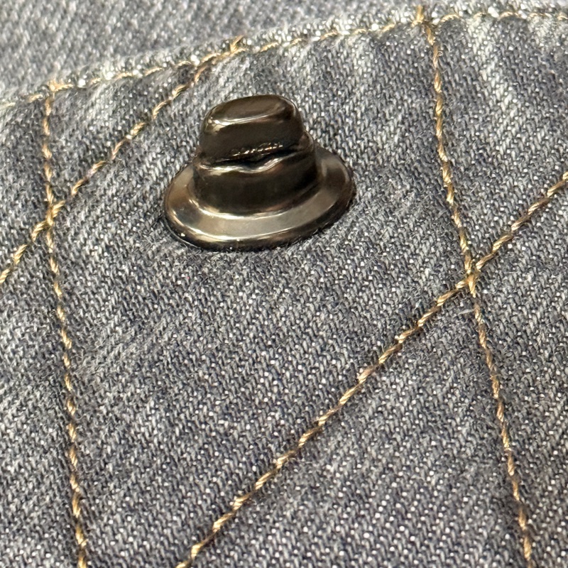 專櫃兩萬多還缺貨COACH 黑牛仔 黑釦 三用包 三背法TABBY 絎縫後背包 斜揹 肩背 後-18