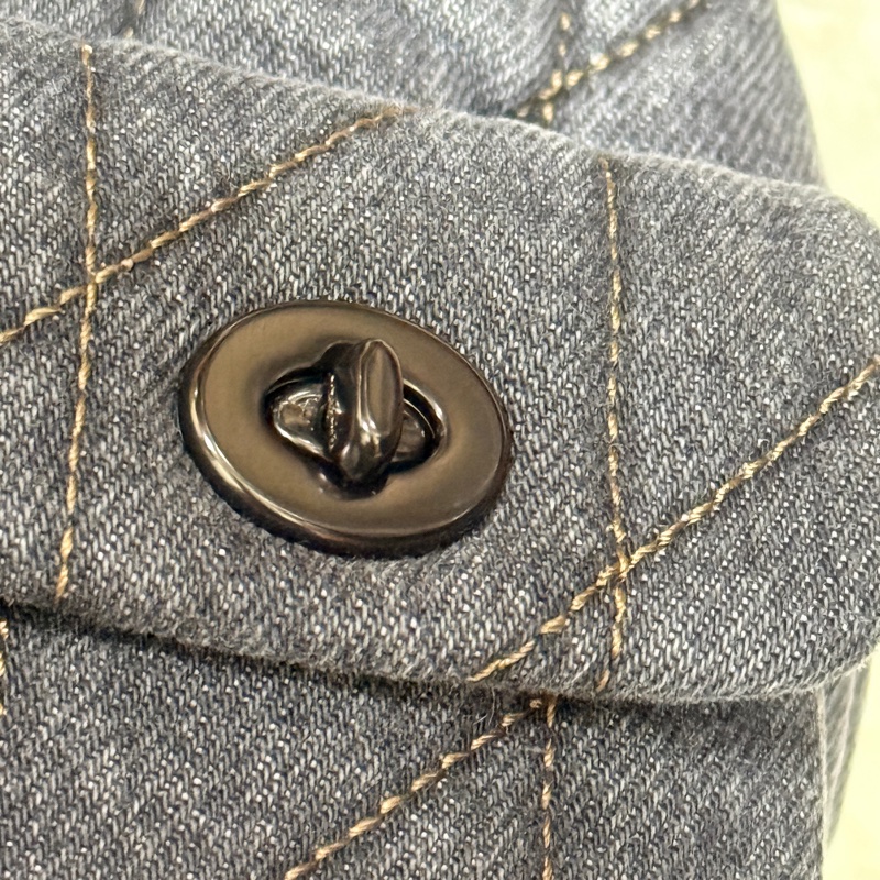 專櫃兩萬多還缺貨COACH 黑牛仔 黑釦 三用包 三背法TABBY 絎縫後背包 斜揹 肩背 後-20