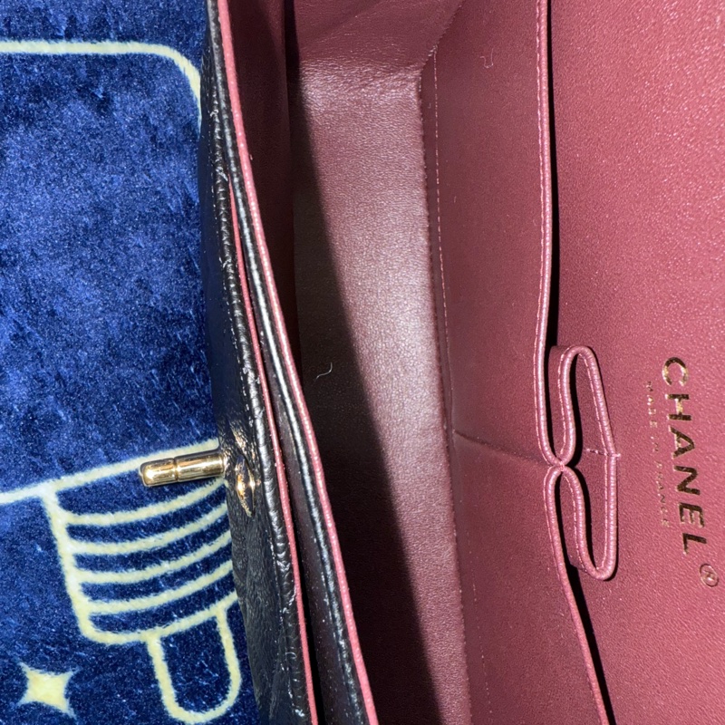 香奈兒CF25傳承包全配晶片款2024年12月購證 荔枝牛皮口蓋包-5